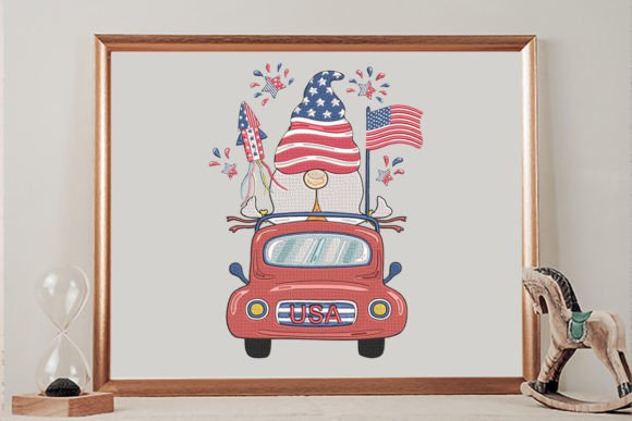 4th of July Gnome Flag