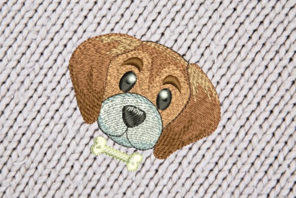 A Puppy with a Bone Embroidery Review