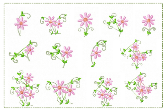 Crayon Flowers Embroidery Design Review