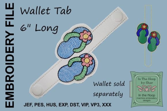 Flip Flop Wallet Tab Embroidery Review