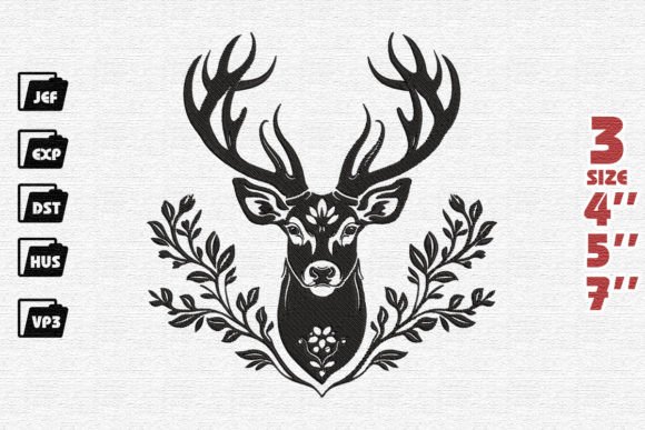 Floral Deer Head Review for Real Projects