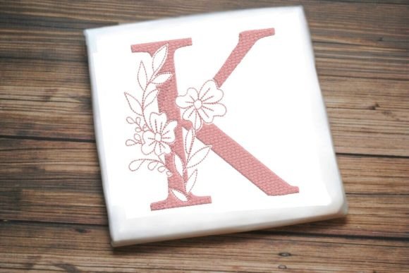 K Floral Monogram Alphabet Decoration Review