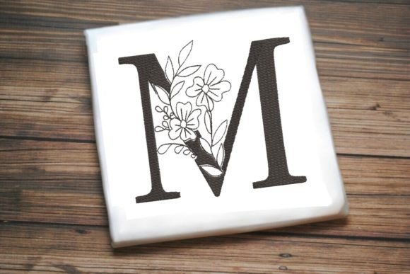 M Floral Monogram Alphabet Decoration Review