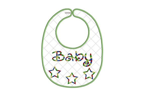 Rainbow Stars Applique Baby Bib Review